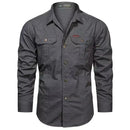 Camisa Masculina Manga Longa Militar